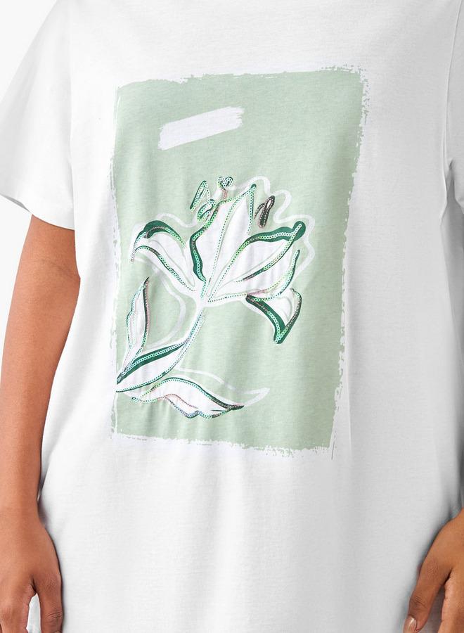  أولا بوبكن تيشيرت مطبوع مقاس كبير من أولا بوبكن - Image 4